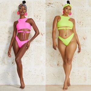 Keva J Bali Bikini Top in Neon Yellow